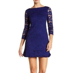 NEW Vince Camuto Lace‎ Overlay 3/4 Length Sleeve